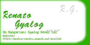 renato gyalog business card